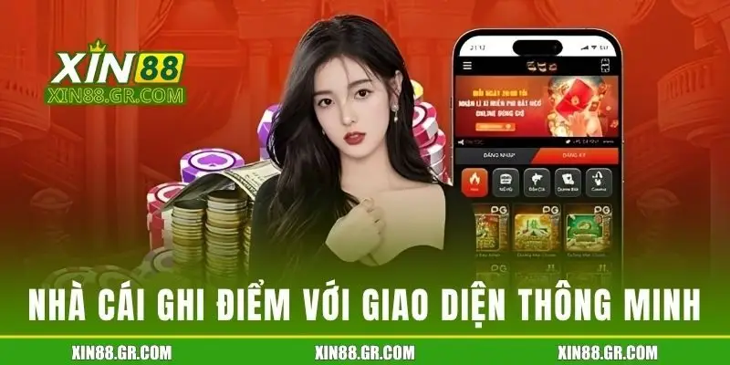 Nhà cái ghi điểm với giao diện thông minh